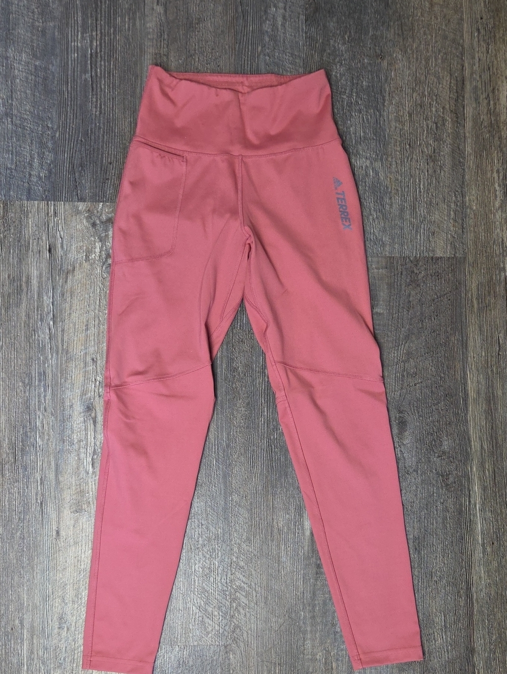 adidas Terrex Rose-Red High-Rise Leggings